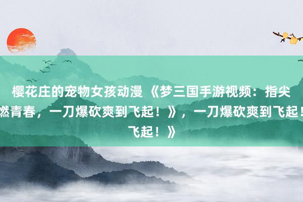 樱花庄的宠物女孩动漫 《梦三国手游视频：指尖点燃青春，一刀爆砍爽到飞起！》，一刀爆砍爽到飞起！》