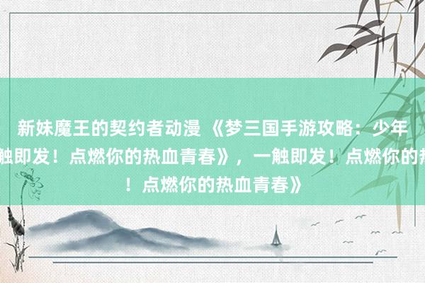 新妹魔王的契约者动漫 《梦三国手游攻略：少年征战，一触即发！点燃你的热血青春》，一触即发！点燃你的热血青春》