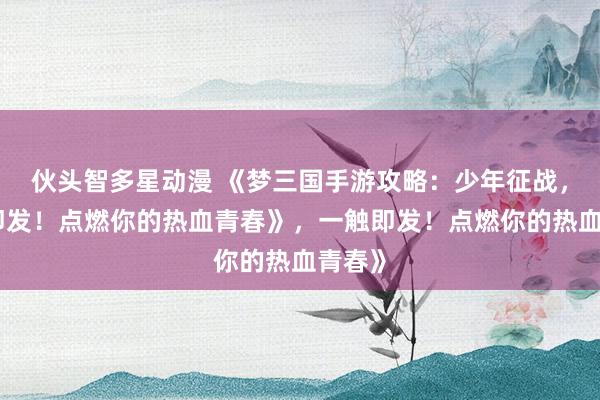 伙头智多星动漫 《梦三国手游攻略：少年征战，一触即发！点燃你的热血青春》，一触即发！点燃你的热血青春》