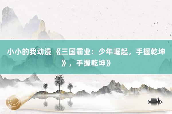 小小的我动漫 《三国霸业：少年崛起，手握乾坤》，手握乾坤》