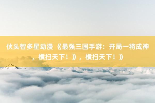 伙头智多星动漫 《最强三国手游：开局一将成神，横扫天下！》，横扫天下！》