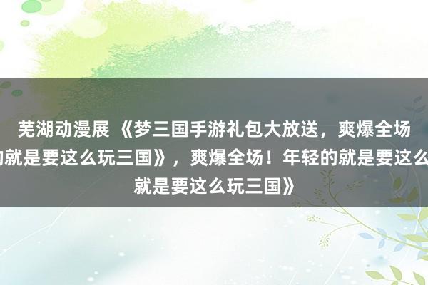 芜湖动漫展 《梦三国手游礼包大放送，爽爆全场！年轻的就是要这么玩三国》，爽爆全场！年轻的就是要这么玩三国》