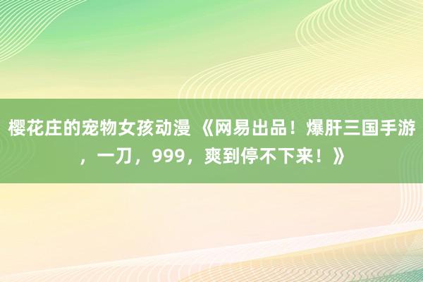 樱花庄的宠物女孩动漫 《网易出品！爆肝三国手游，一刀，999，爽到停不下来！》