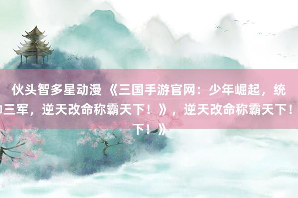 伙头智多星动漫 《三国手游官网：少年崛起，统帅三军，逆天改命称霸天下！》，逆天改命称霸天下！》