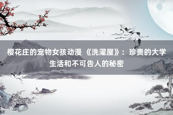 樱花庄的宠物女孩动漫 《洗濯屋》：珍贵的大学生活和不可告人的秘密
