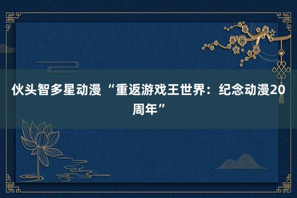 伙头智多星动漫 “重返游戏王世界：纪念动漫20周年”